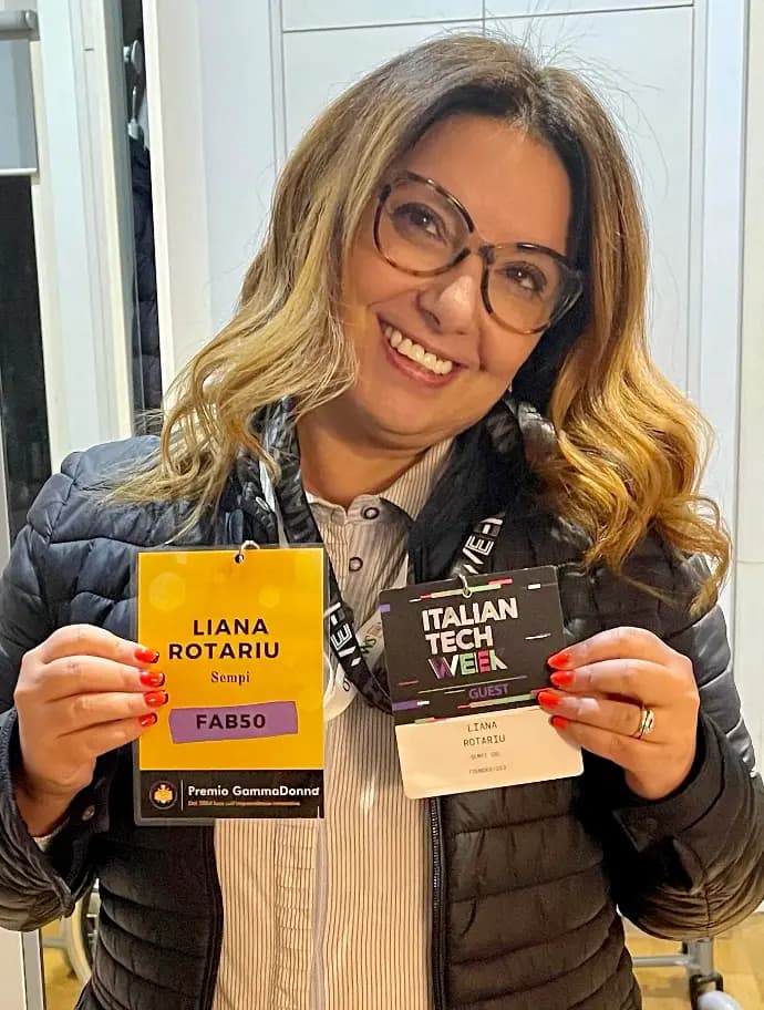 Liana Gabriela Rotariu al Premio Gamma Donna 2022